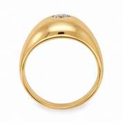 Anello - 18 carati Oro giallo - 0.40ct. tw. Diamante (Naturale) - Made in Italy - Handmade