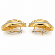 Orecchini - 18 carati Oro giallo, Oro bianco - Made in Italy - Handmade
