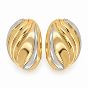 Orecchini - 18 carati Oro giallo, Oro bianco - Made in Italy - Handmade