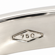 Anello - 18 carati Oro bianco - 0.09ct. tw. Diamante (Naturale) - Made in Italy - Handmade