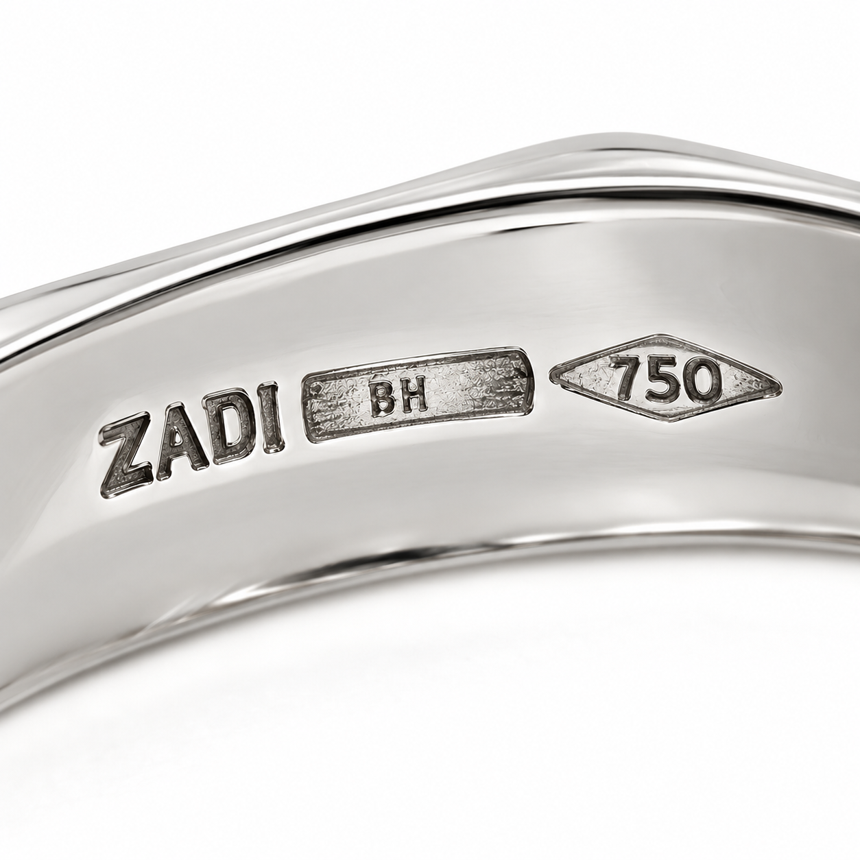 Anello - 18 carati Oro bianco - Made in Italy - Handmade