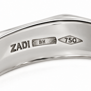 Anello - 18 carati Oro bianco - Made in Italy - Handmade