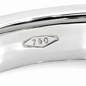 Anello - 18 carati Oro bianco - 0.09ct. tw. Diamante (Naturale) - Made in Italy - Handmade
