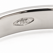Anello - 18 carati Oro bianco - 0.51ct. tw. Diamante (Naturale) - Made in Italy - Handmade