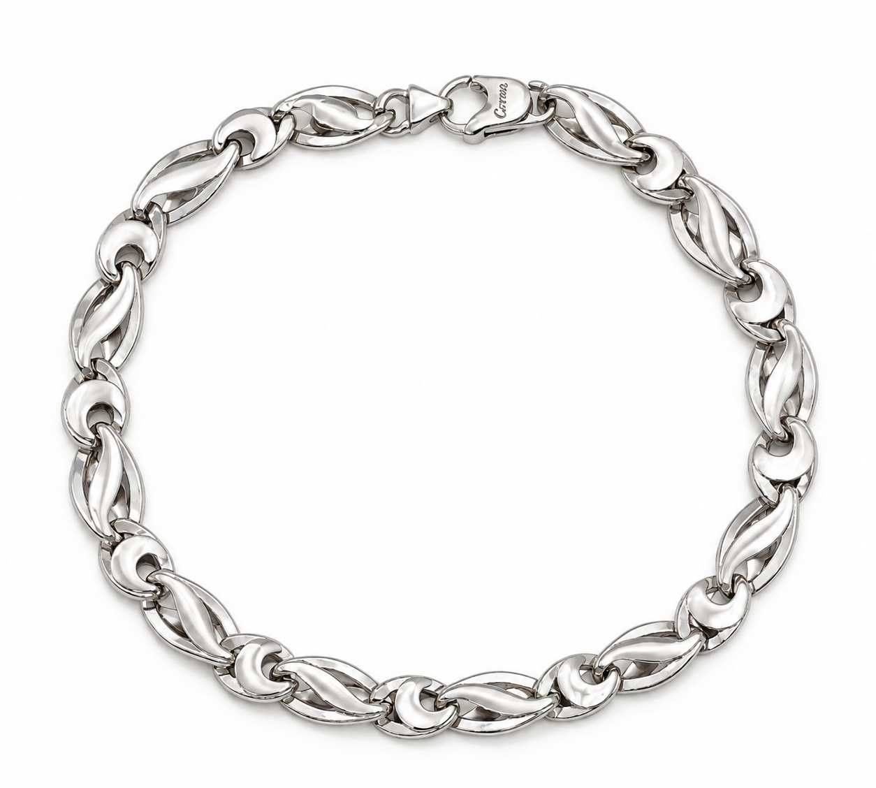 PolishedSilverCartierChainBracelet.png
