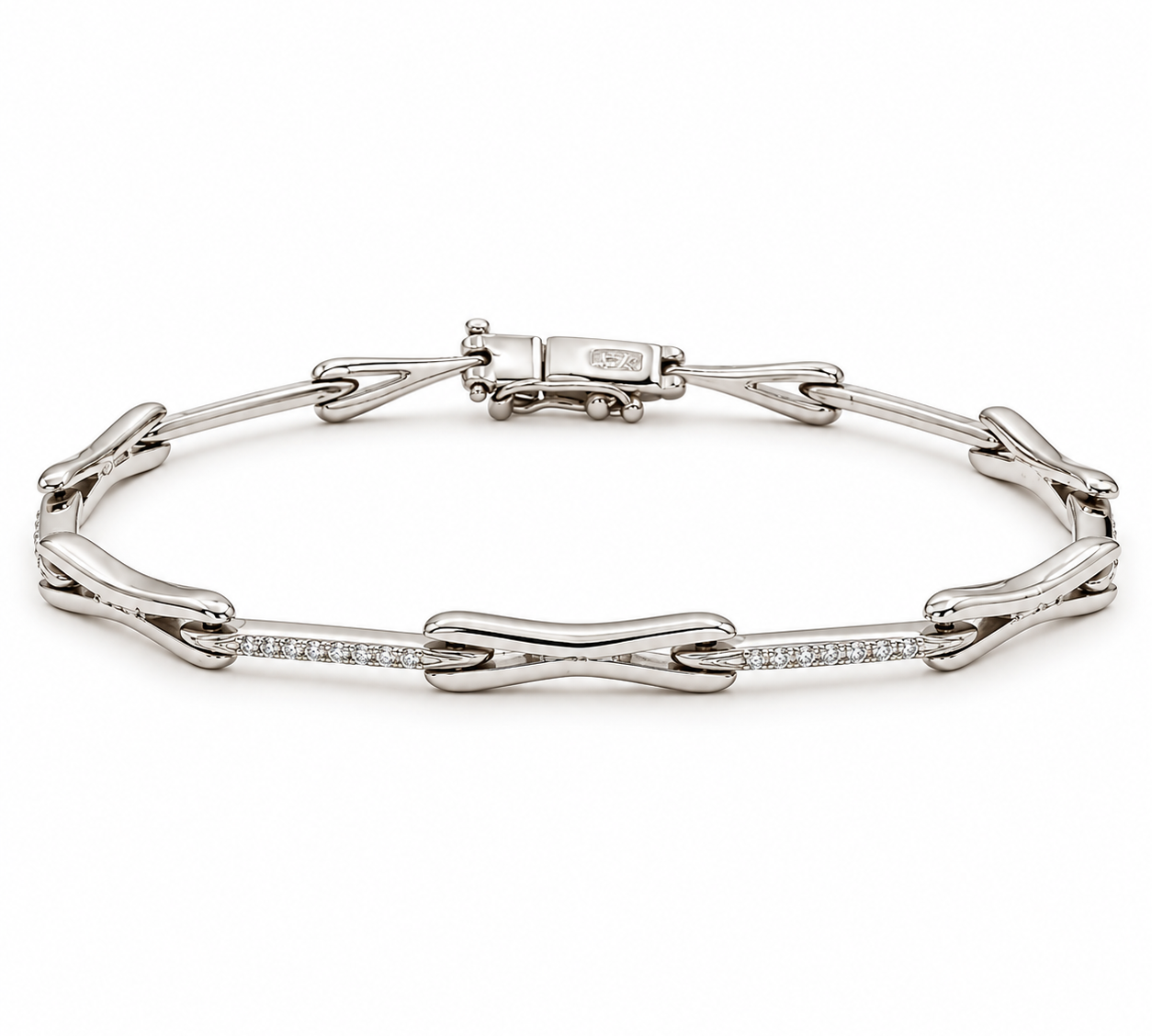 Bracciale - 18 carati Oro bianco - 0.30ct. tw. Diamante (Naturale) - Made in Italy - HandMade