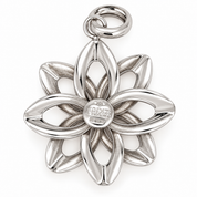 Ciondolo - 18 carati Oro bianco - Made in Italy - HandMade