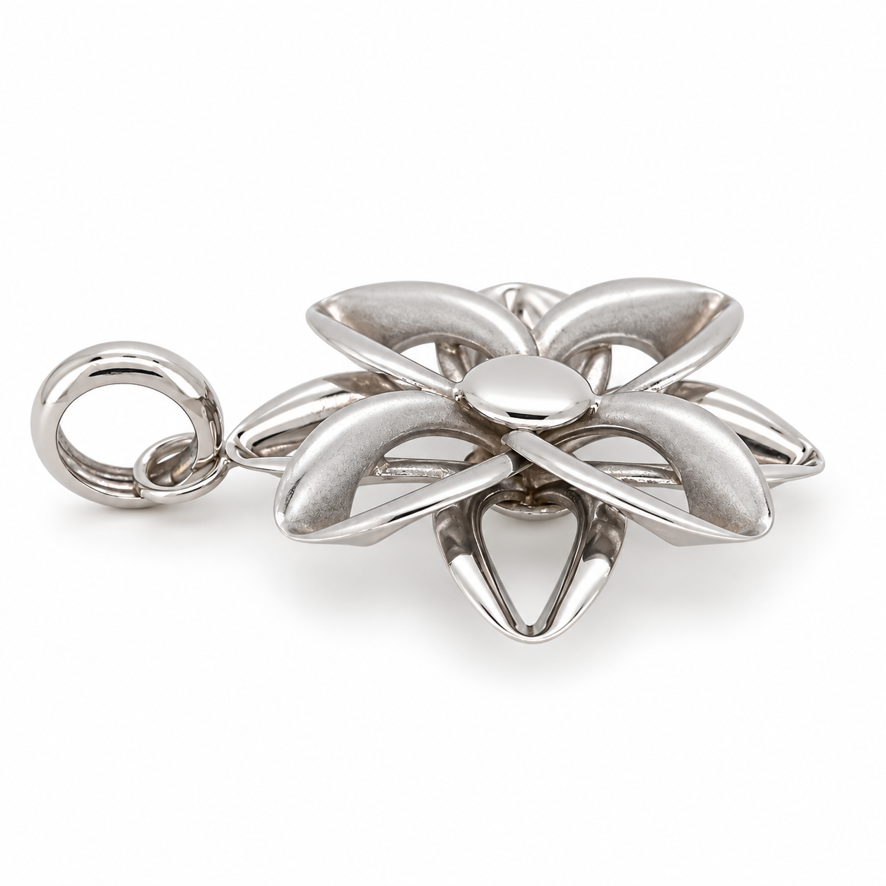 Ciondolo - 18 carati Oro bianco - Made in Italy - HandMade