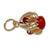 Ciondolo - 18 carati Oro giallo Corallo