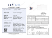 Anello - 18 carati Oro bianco - 4.05ct. tw. Zaffiro - Diamante