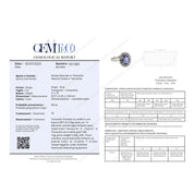 Anello - 18 carati Oro bianco - 2.21ct. tw. Tanzanite - Diamante