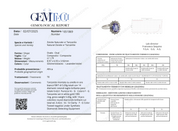 Anello - 18 carati Oro bianco - 2.21ct. tw. Tanzanite - Diamante