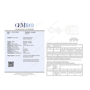 1 pcs Diamante (Naturale) - 0.20 ct - Rotondo - F - IF - GEM-TECH Istituto Gemmologico