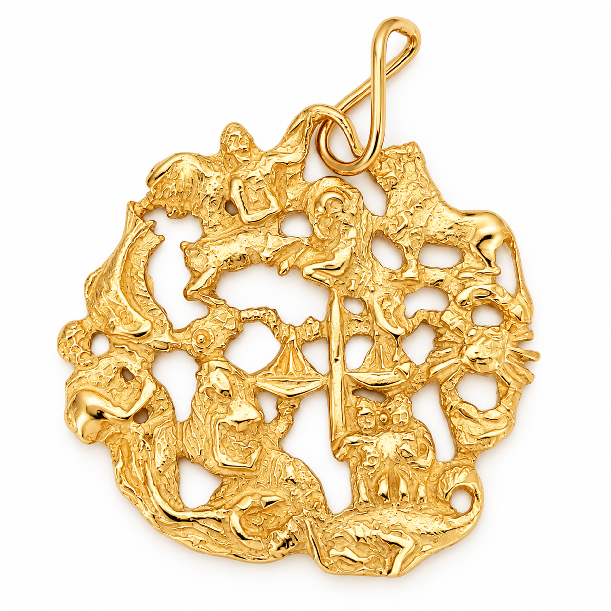 Ciondolo - 18 carati Oro giallo - Made in Italy - HandMade