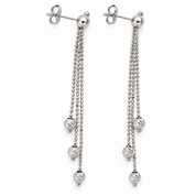 Orecchini - 18 carati Oro bianco - Made in Italy - Handmade