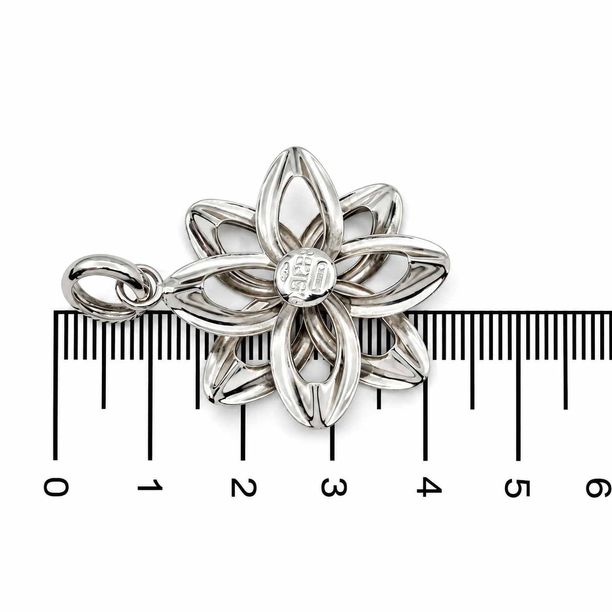 Ciondolo - 18 carati Oro bianco - Made in Italy - HandMade
