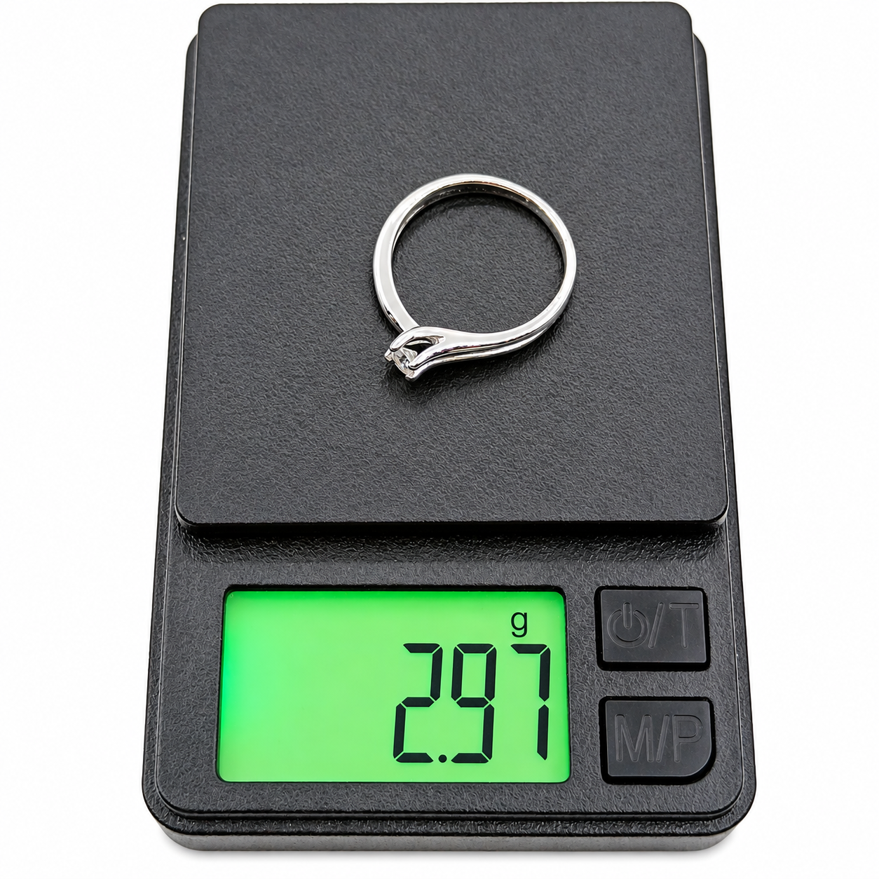 Anello - 18 carati Oro bianco - 0.09ct. tw. Diamante (Naturale) - Made in Italy - Handmade