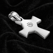 Ciondolo - 18 carati Oro bianco - 0.01ct. tw. Diamante (Naturale)