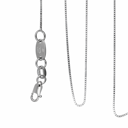Collana con ciondolo - 18 carati Oro bianco - 0.44ct. tw. Diamante (Naturale) - Made in Italy - Handmade