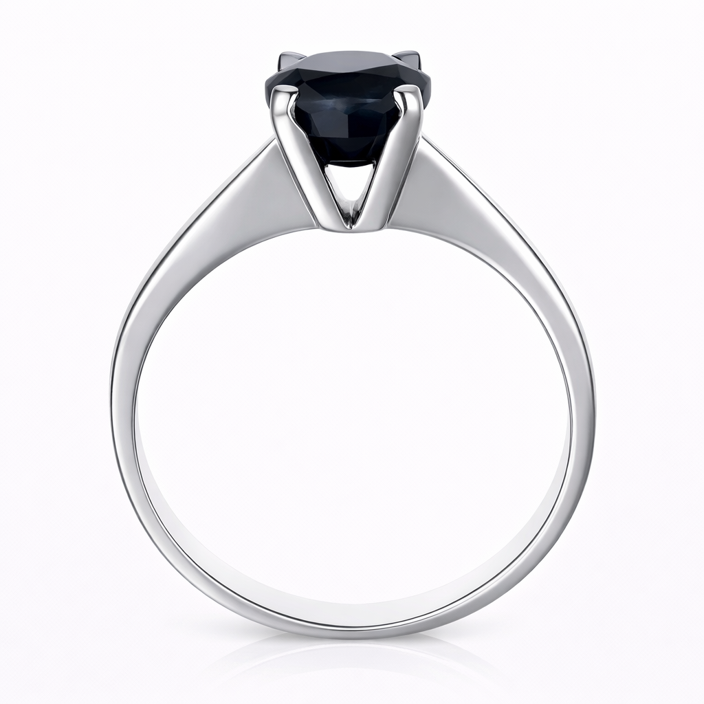 Anello - 18 carati Oro bianco - 2.00ct. tw. Zaffiro - Made in Italy - Handmade