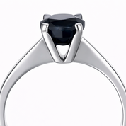 Anello - 18 carati Oro bianco - 2.00ct. tw. Zaffiro - Made in Italy - Handmade