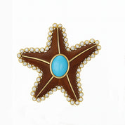 Orecchini - 18 carati Oro giallo - 5.50ct. tw. Turchese