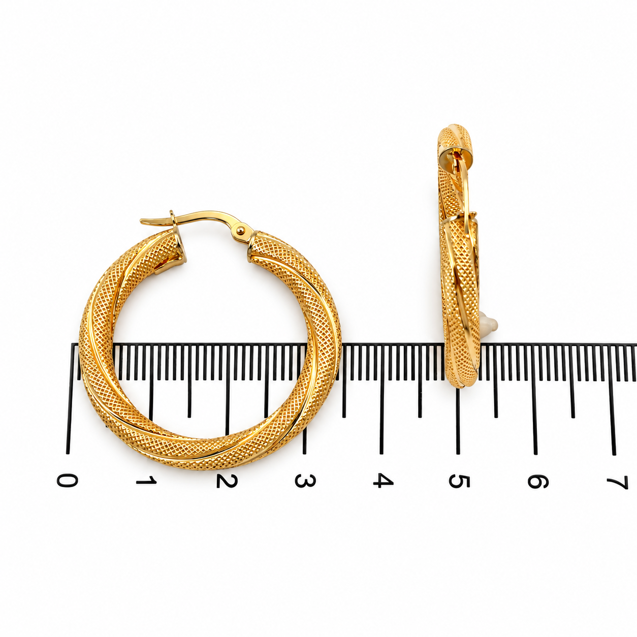Orecchini - 18 carati Oro giallo - Made in Italy - Handmade