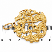 Ciondolo - 18 carati Oro giallo - Made in Italy - HandMade