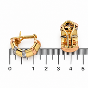 Orecchini - 18 carati Oro bianco, Oro giallo, Oro rosa - 0.60ct. tw. Diamante (Naturale) - Made in Italy-Handmade