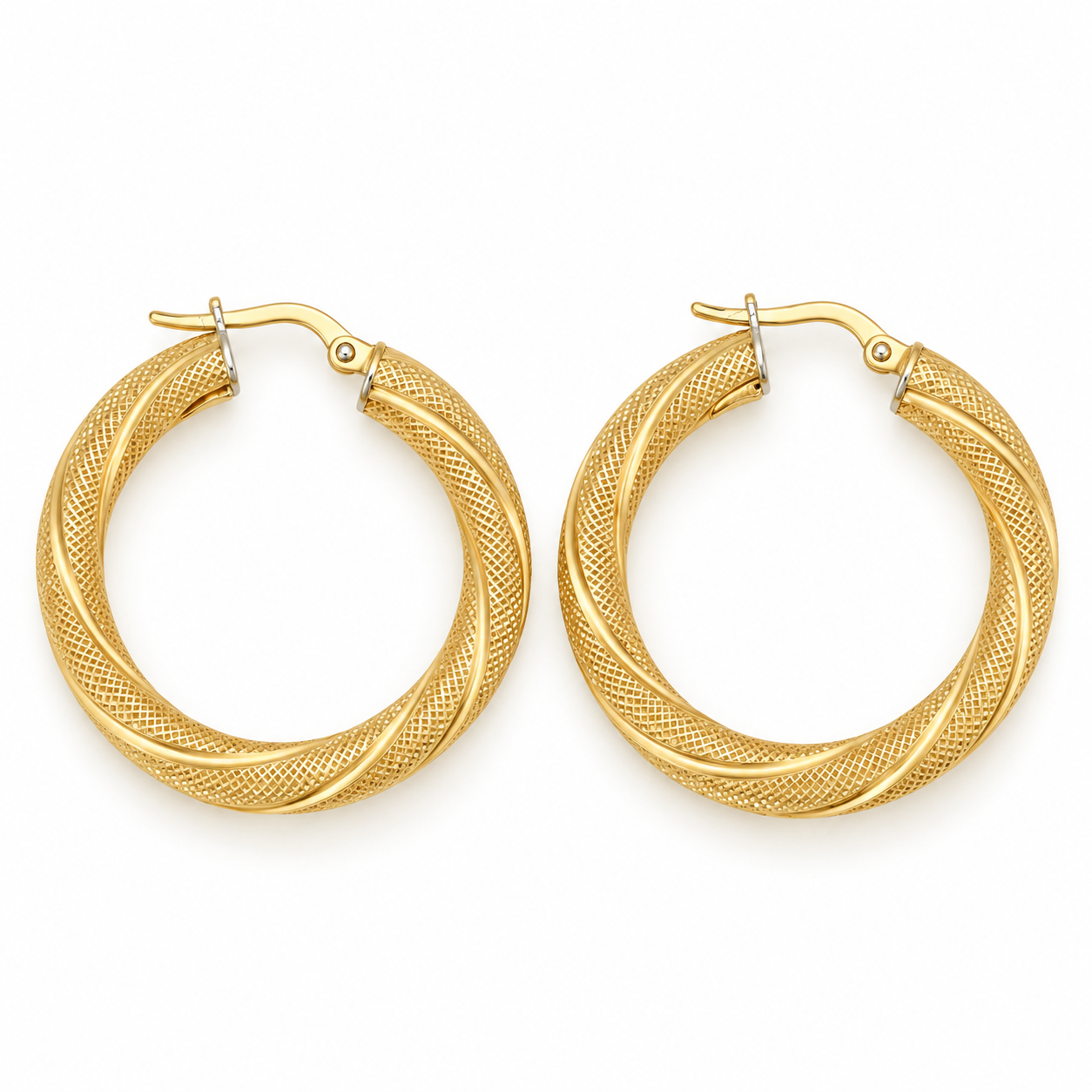 Orecchini - 18 carati Oro giallo - Made in Italy - Handmade