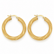 Orecchini - 18 carati Oro giallo - Made in Italy - Handmade