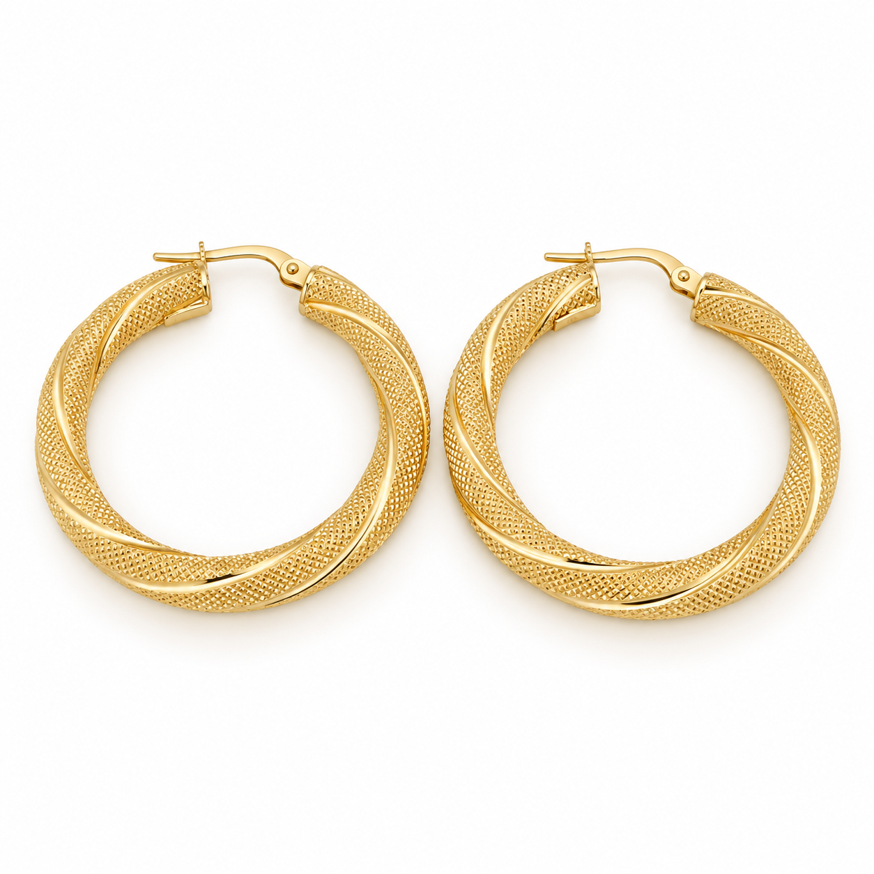 Orecchini - 18 carati Oro giallo - Made in Italy - Handmade