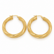 Orecchini - 18 carati Oro giallo - Made in Italy - Handmade