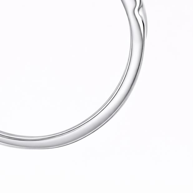 Anello - 18 carati Oro bianco - 0.10ct. tw. Smeraldo - Diamante - Made in Italy - Handmade