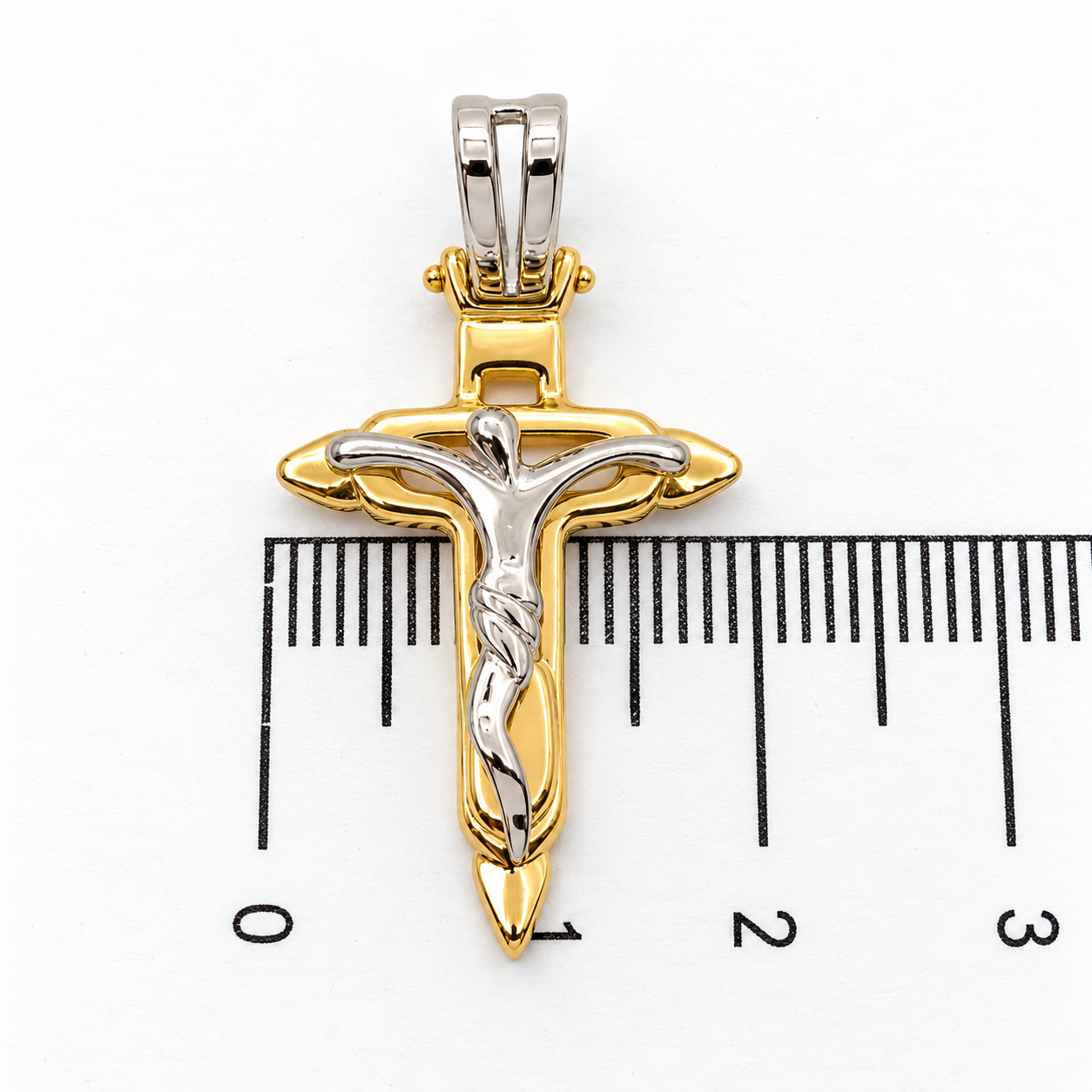 Ciondolo - 18 carati Oro giallo, Oro bianco - Made in Italy - Handmade
