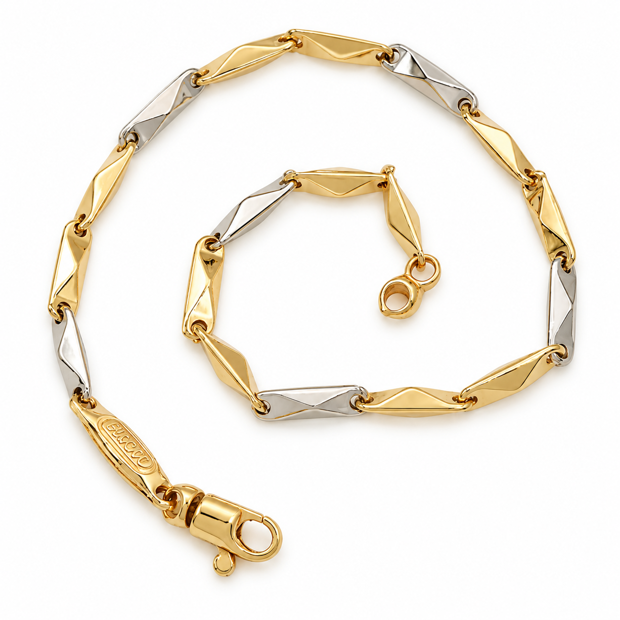 Bracciale - 18 carati Oro giallo, Oro bianco - Made in Italy - Handmade