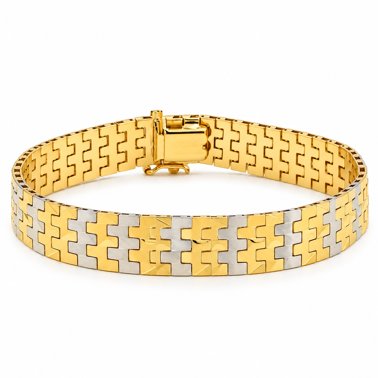 Bracciale - 18 carati Oro giallo, Oro bianco - Made in Italy - HandMade