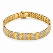 Bracciale - 18 carati Oro giallo, Oro bianco - Made in Italy - HandMade