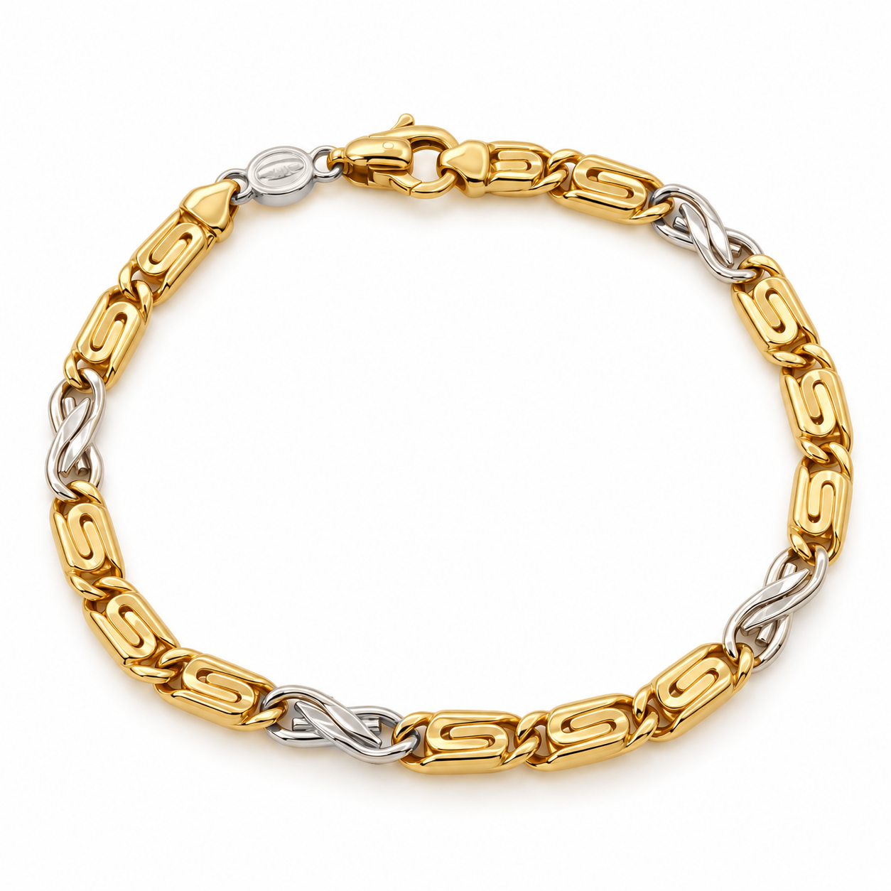 Bracciale - 18 carati Oro giallo, Oro bianco - Handmade - Made in Italy