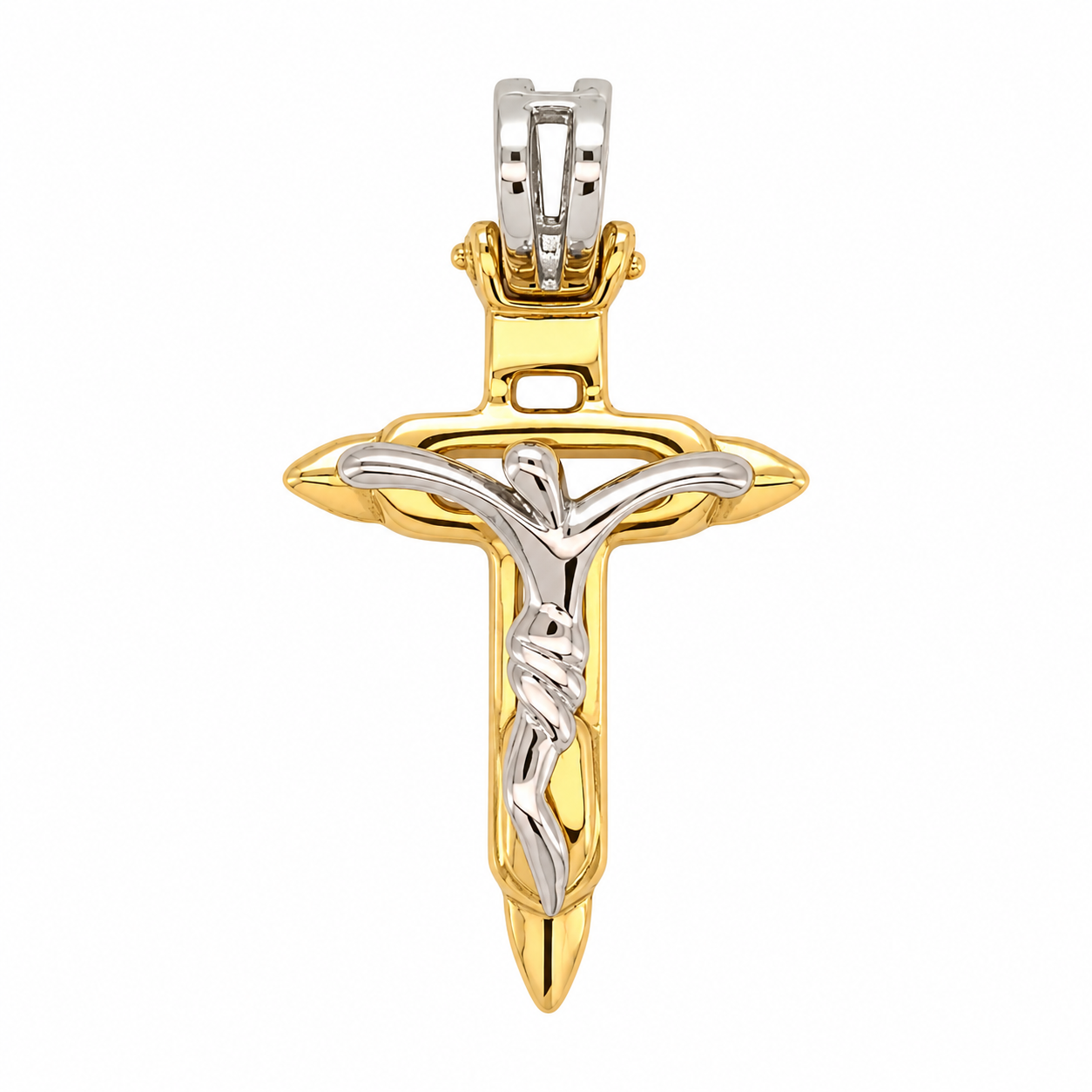 Ciondolo - 18 carati Oro giallo, Oro bianco - Made in Italy - Handmade