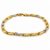 Bracciale - 18 carati Oro giallo, Oro bianco - Handmade - Made in Italy