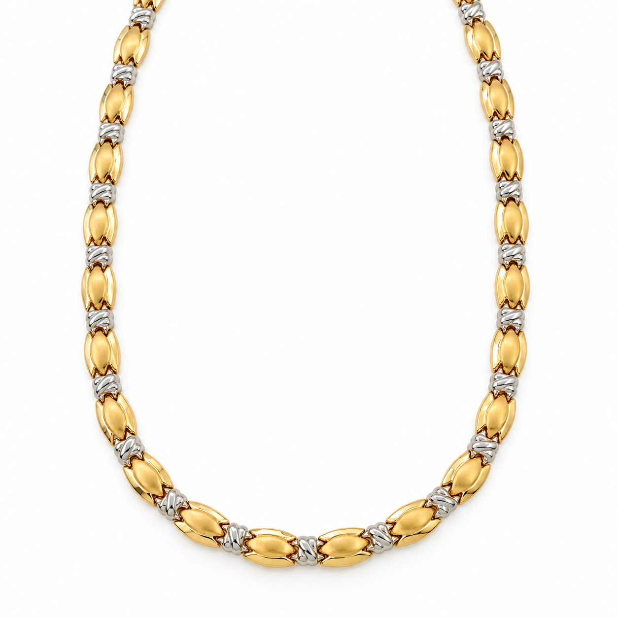 Collana - 18 carati Oro giallo, Oro bianco - Made in Italy - Handmade