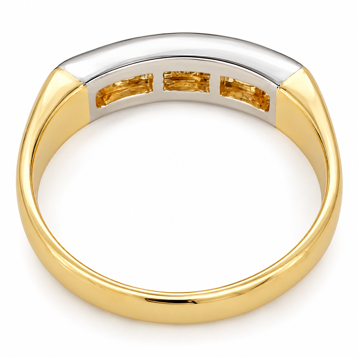 Anello - 18 carati Oro bianco, Oro giallo - 0.30ct. tw. Diamante (Naturale)