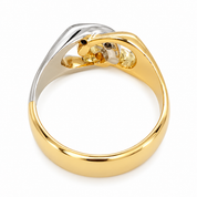 Anello - 18 carati Oro bianco, Oro giallo - 0.06ct. tw. Diamante (Naturale)
