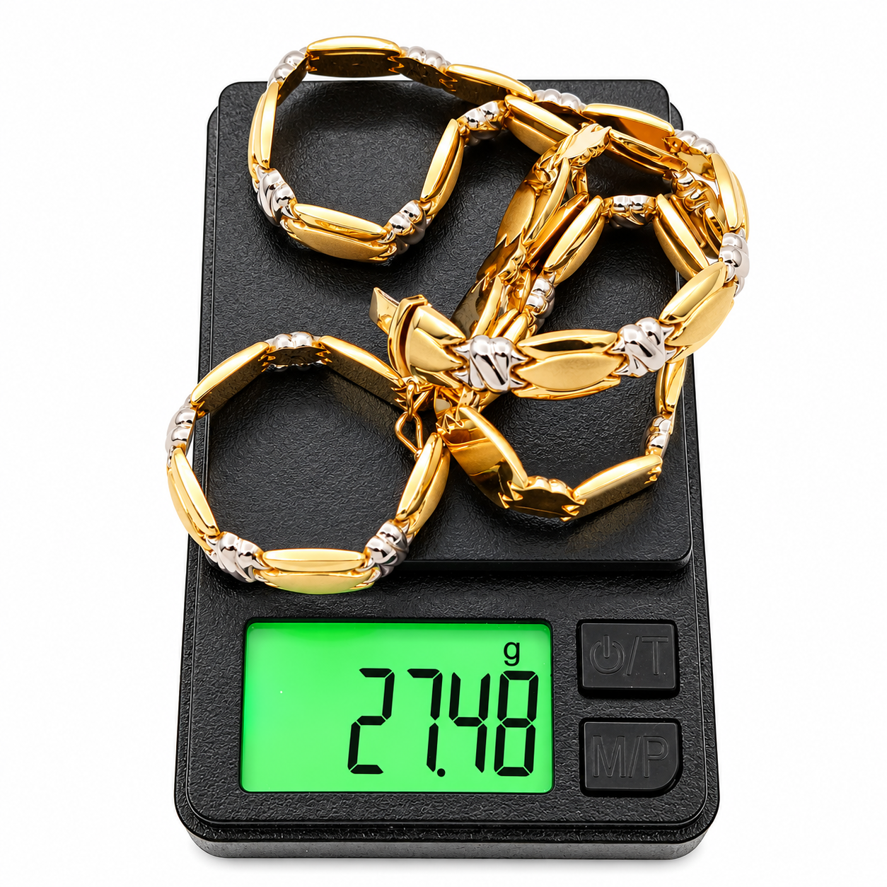 Collana - 18 carati Oro giallo, Oro bianco - Made in Italy - Handmade