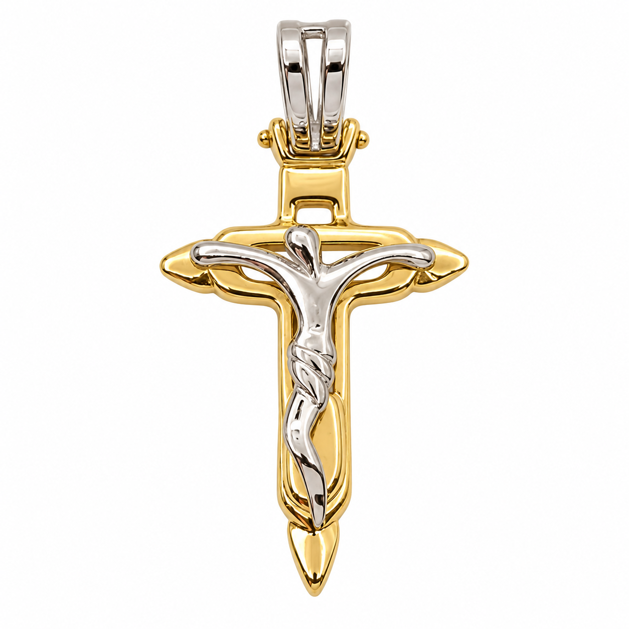 Ciondolo - 18 carati Oro giallo, Oro bianco - Made in Italy - Handmade