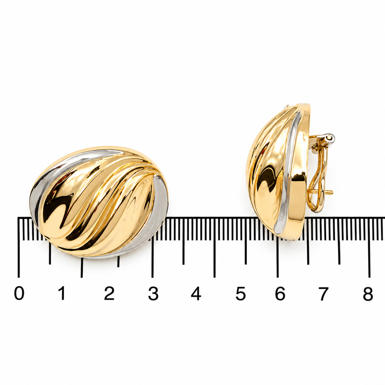 Orecchini - 18 carati Oro giallo, Oro bianco - Made in Italy - Handmade