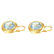 Orecchini - 18 carati Oro giallo - 3.60ct. tw. Acquamarina