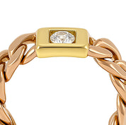 Anello - 18 carati Oro giallo - 0.15ct. tw. Diamante (Naturale)