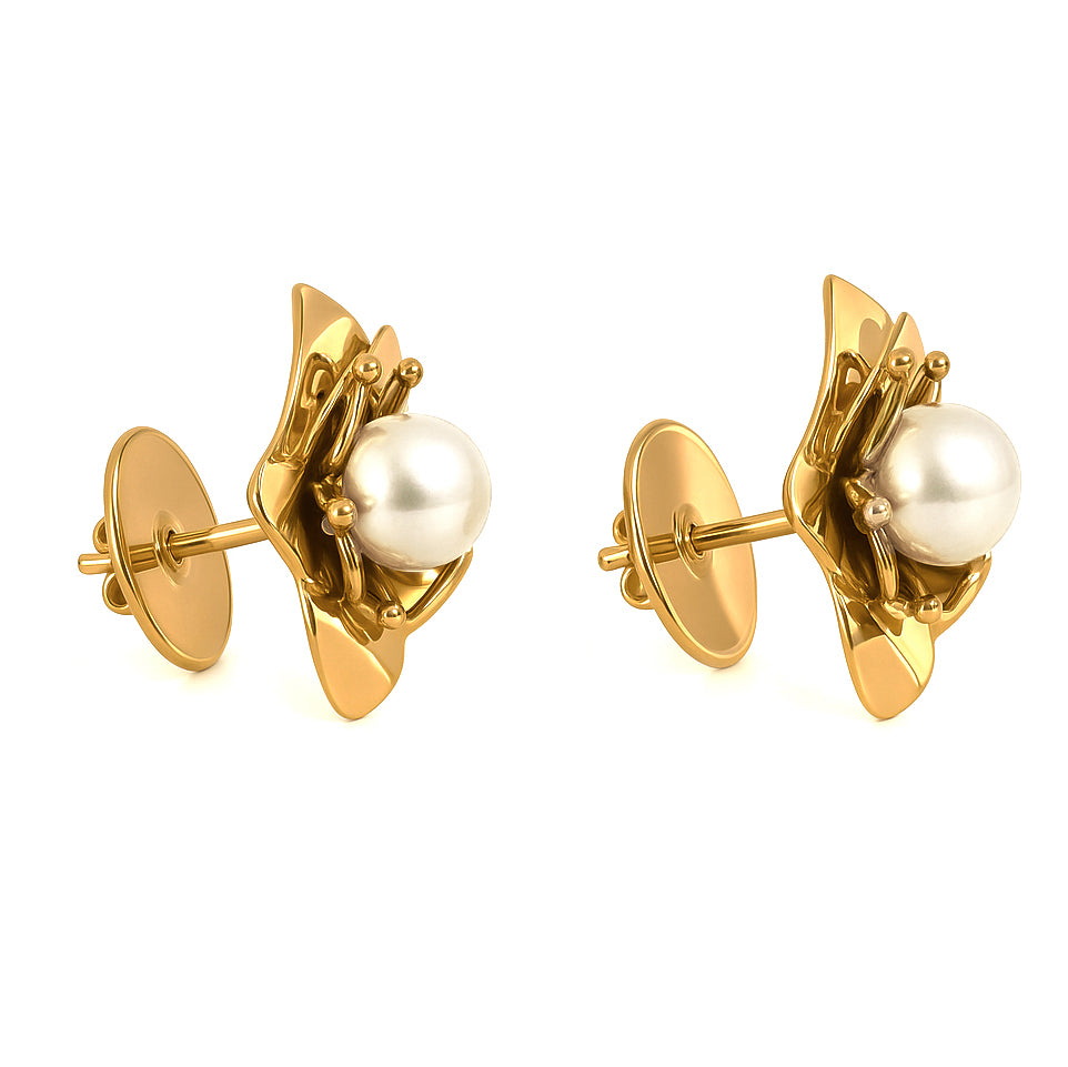 Orecchini - 18 carati Oro giallo - Perla